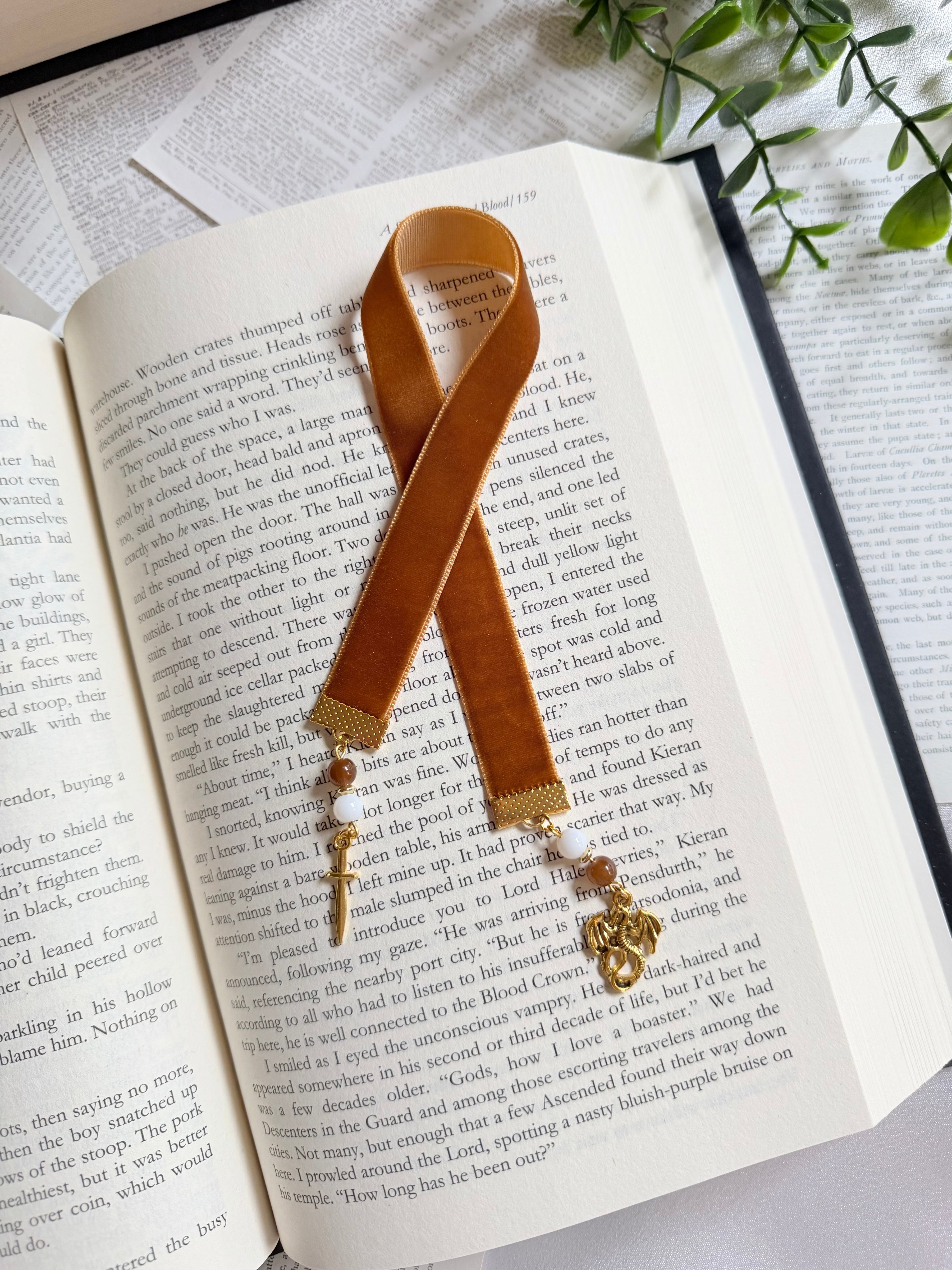 The Duskrider: Dragon & Dagger Ribbon Bookmark