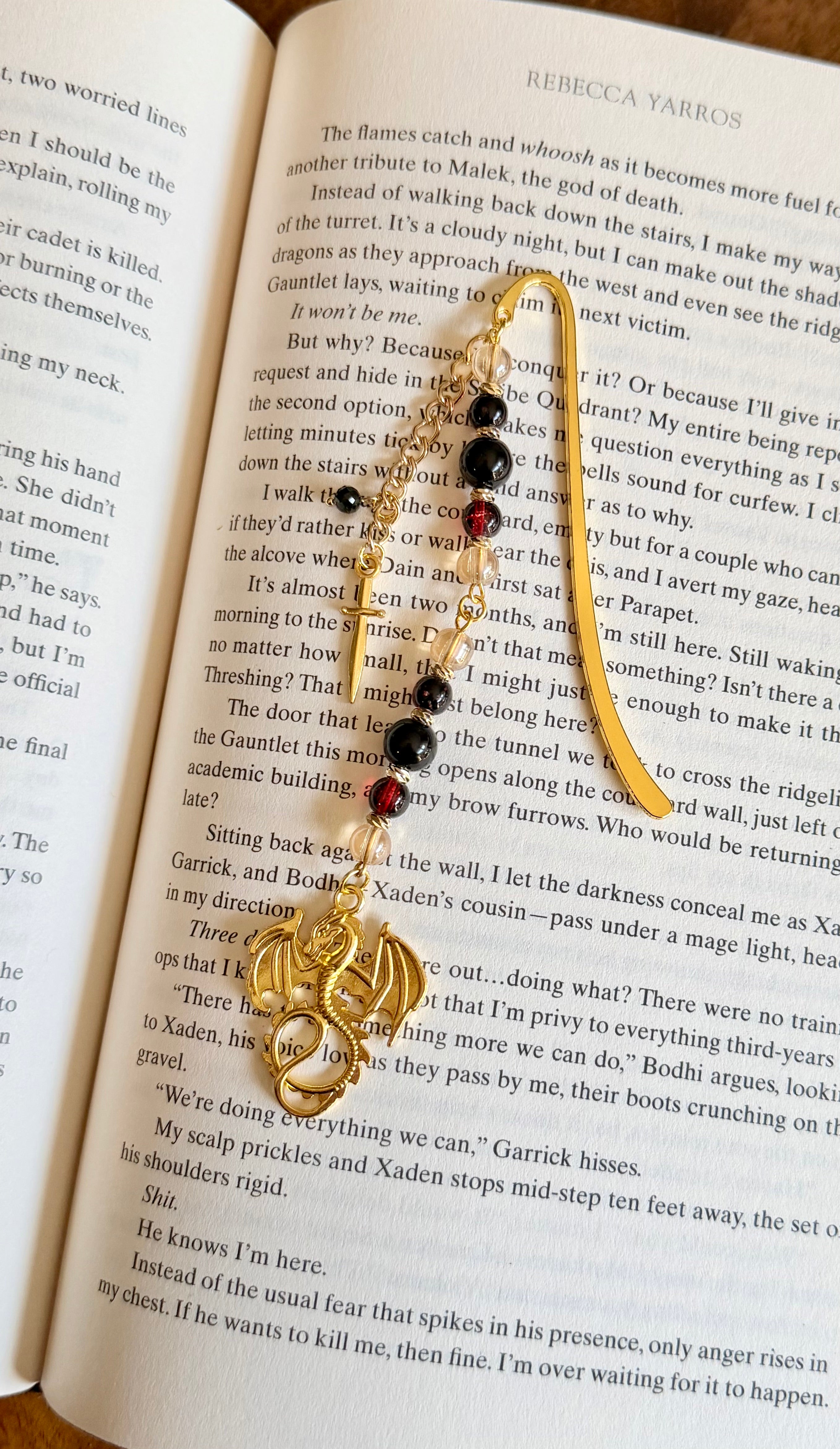Dragonblood: Beaded Hook Bookmark