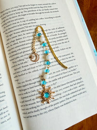The Sun and Moon: Beaded Hook Bookmark
