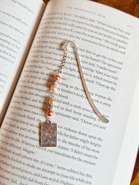 The Sun Card: Beaded Hook Bookmark