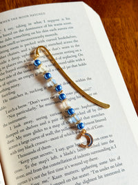 The Crescent Jewel: Beaded Hook Bookmark