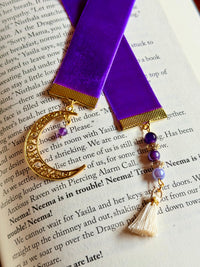 The Moonlit Thread: Moon Ribbon Bookmark