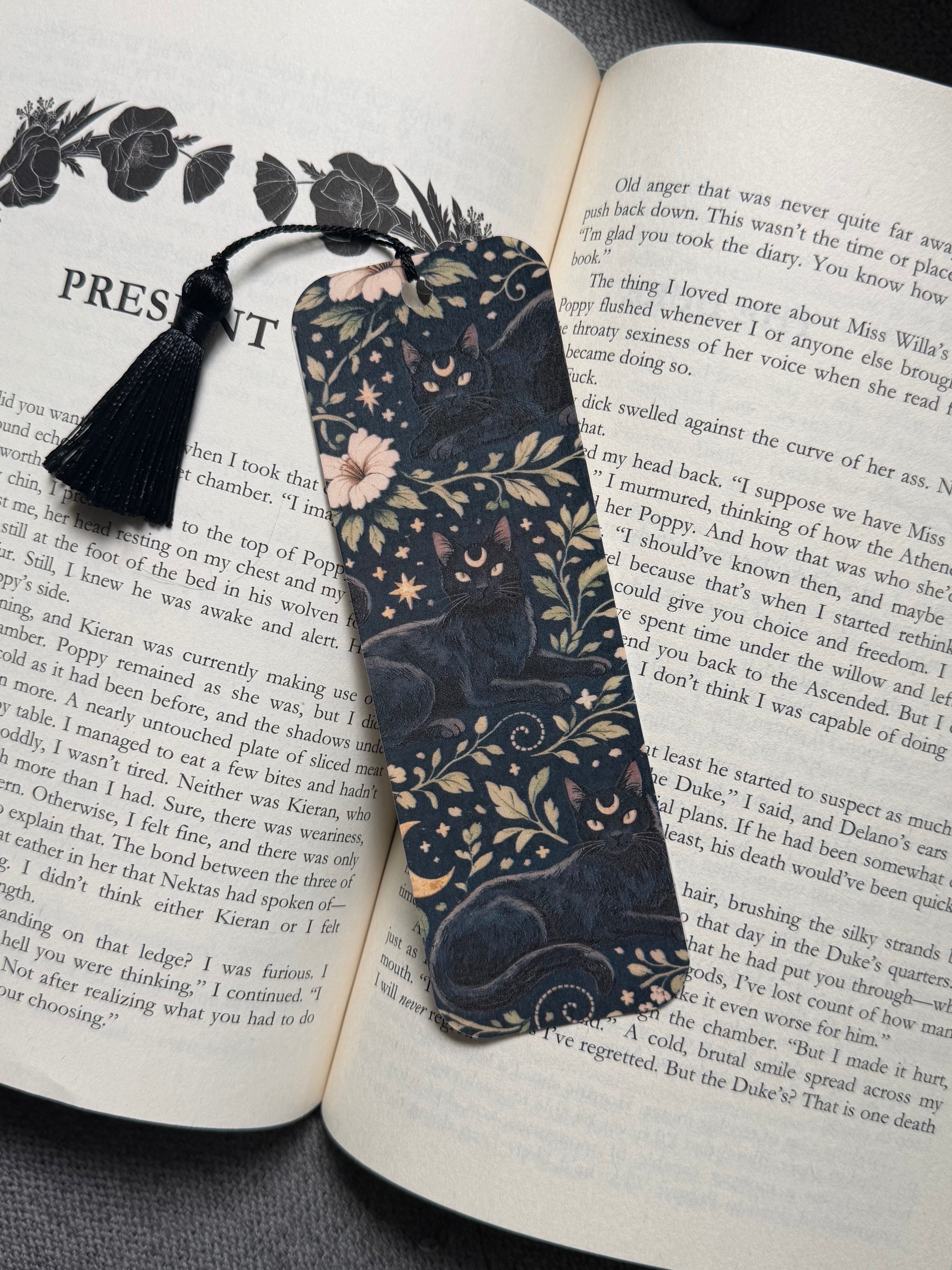The Omen Cat: Printed Bookmark